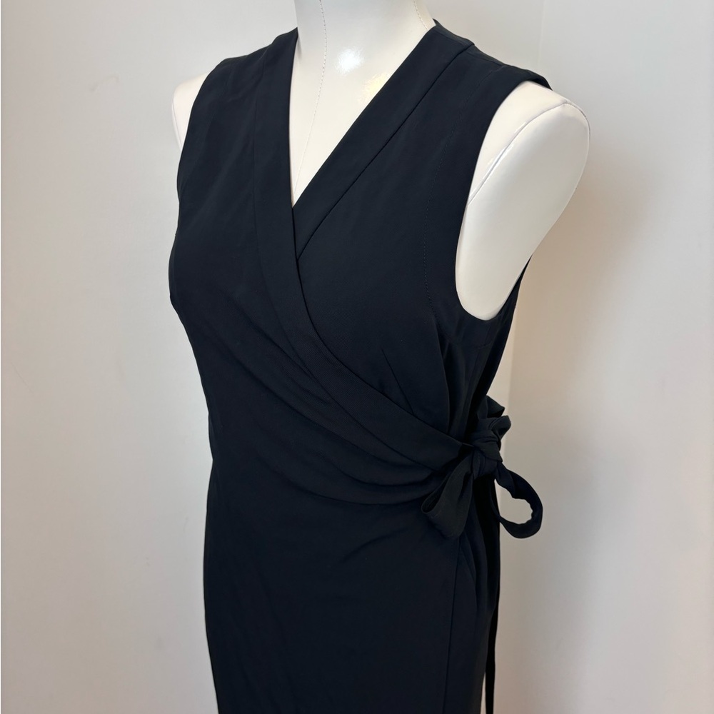 Everlane Black Wrap Midi Dress